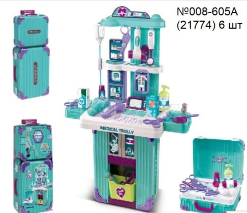 картинка Набор доктора в чемодане от магазина Игрушек