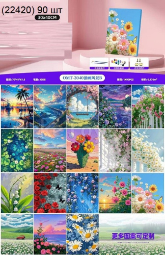 картинка Картина по номерам 30х40 см от магазина Игрушек